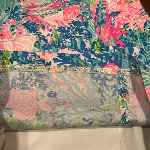 Lilly Pulitzer Railee Shift dress in print Multi Fished My Wish size 14 NWT - Picture 7 of 11